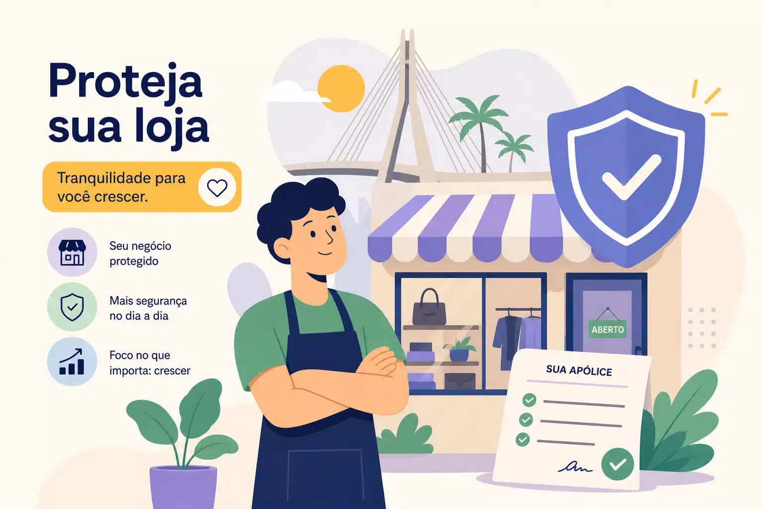 Seguro para sua loja em Palmas: do zero à apólice