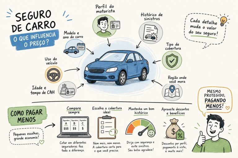 O que define o preço do seguro de carro e como pagar menos